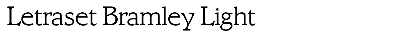 Letraset Bramley Light